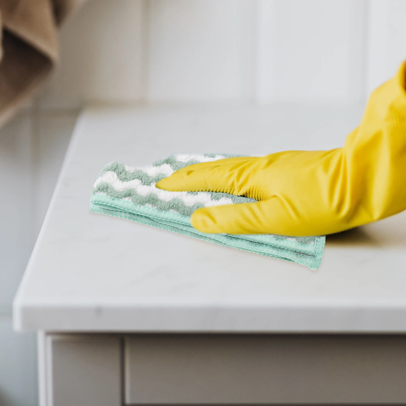 

Thickened Dishwashing Cloth Microfiber Kitchen Hand Strong Absorption Cleaning Wiping Towel for Bathroom Kitchen Dish Towel