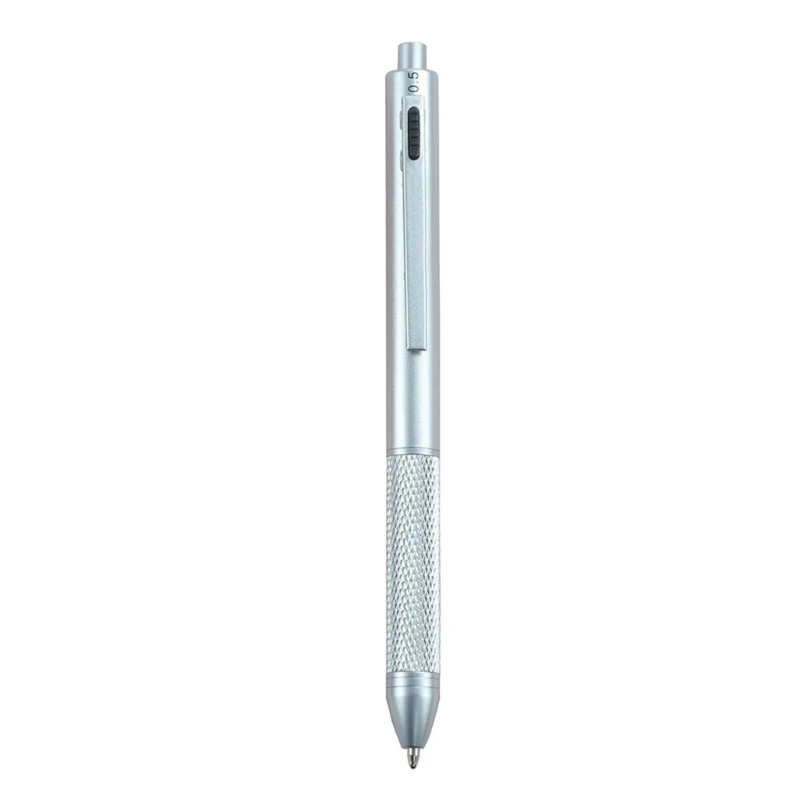 Retractable Multicolored Ballpoint Pen Metal Ballpoint Pen 1.0mm Tip, Smooth to Write, 4-Colors-in-1 Ballpoint Pen