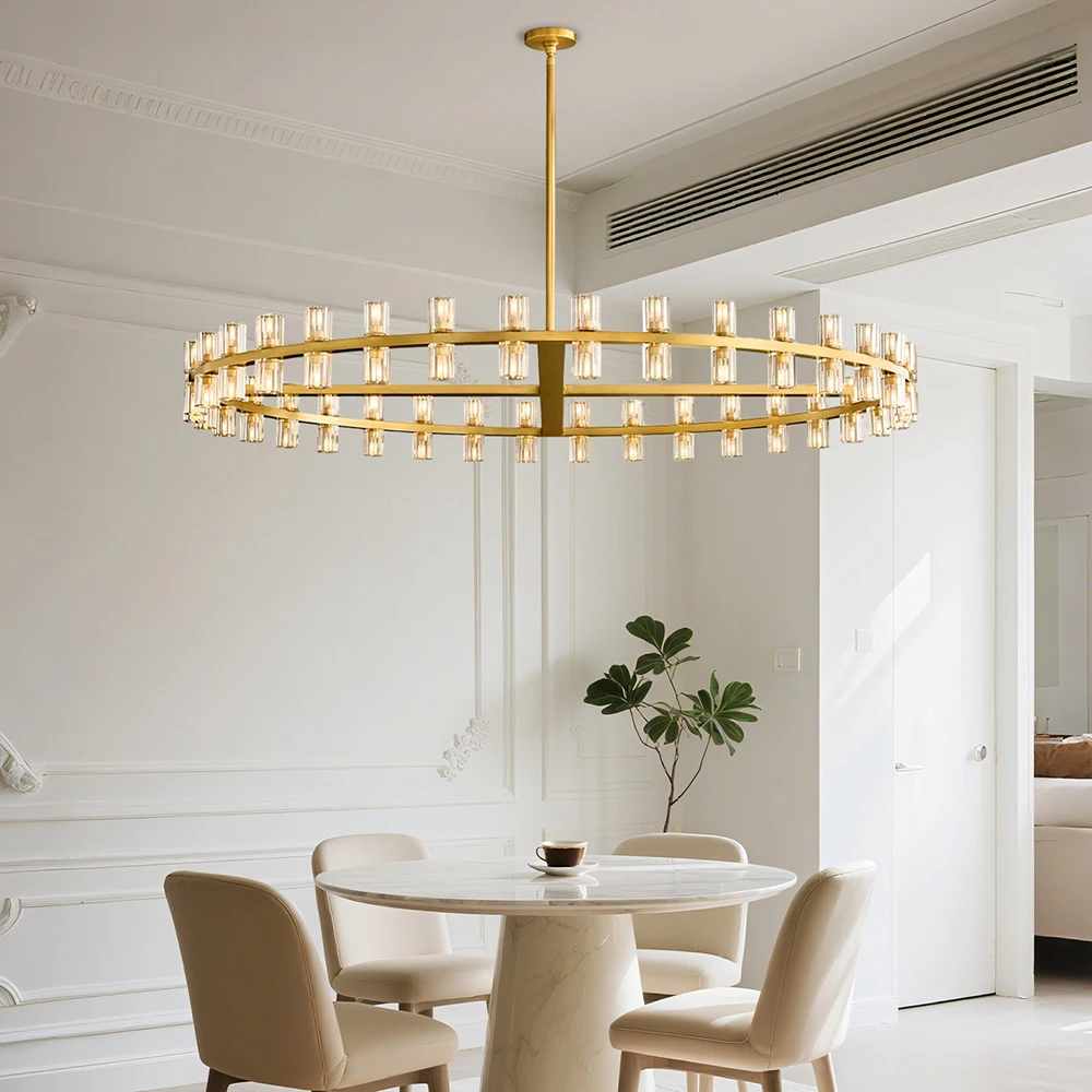Modern Crystal Globe Chandelier Luxury Round Ball Pendant Light for Living Room Dining Room Home Hotel Decor Ceiling Lighting