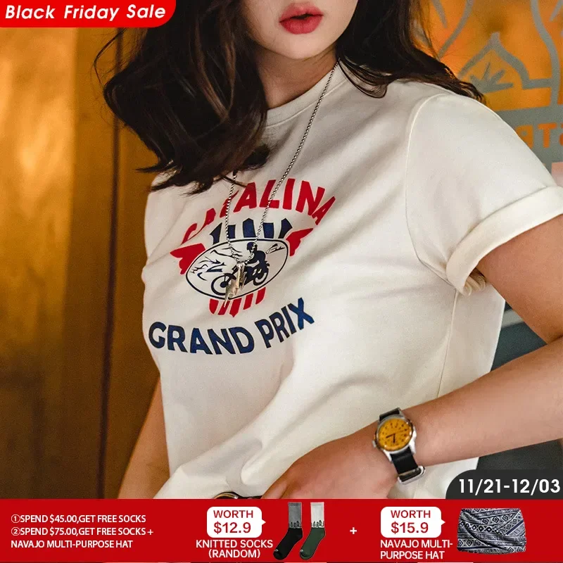 Maden Vintage Letters Printed Cotton T-shirt High Quality Short Sleeve Casual T shirts Female  Christmas Graphic Tee Streetwear