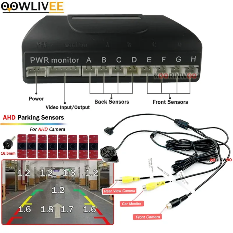 

Cars Parktronic Sensors Reversing Front Radar Detector Devices AHD Camera Monitor System Electronic Accessories Vehicle Parking