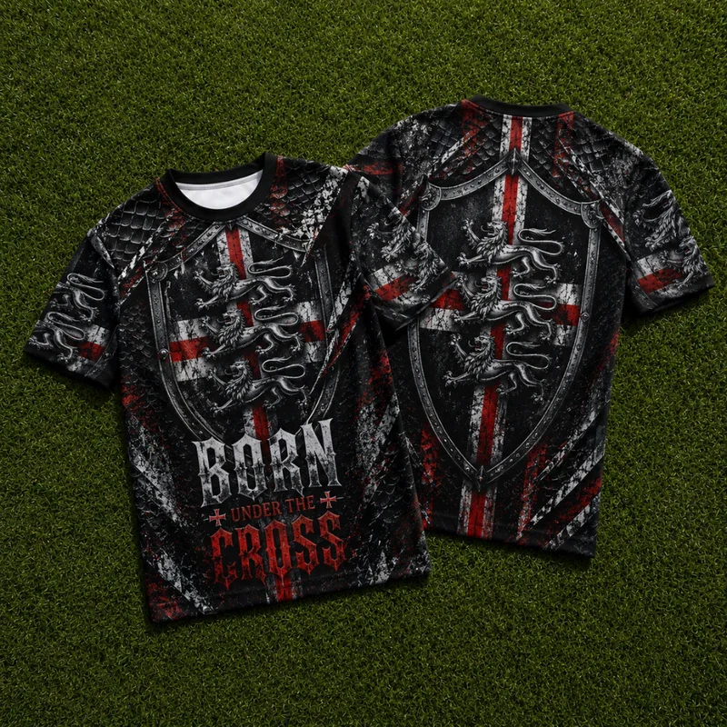 Summer 2026 Best-selling English Men's Football Training T-Shirt - 3D Print, Breathable and Quick-Drying, Family Couple Style