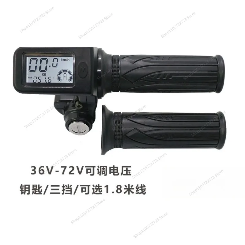 For Electric Vehicle LCD Handle Throttle Governor 36V48V60V72 Speed Measurement