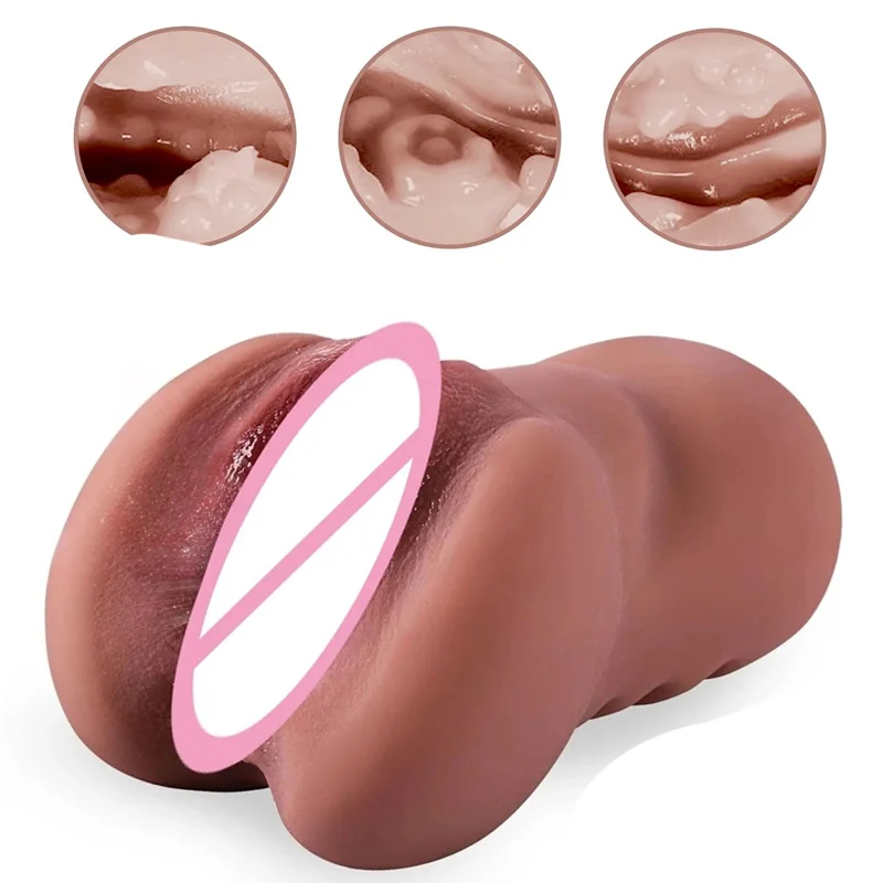 Super Realistic Vagina 3D Pocket Pussy Male Masturbator Cup Anal Powerful Sucking Soft Sexy Pocket Pussy Adult Toys Sex Toys 18+ view 3