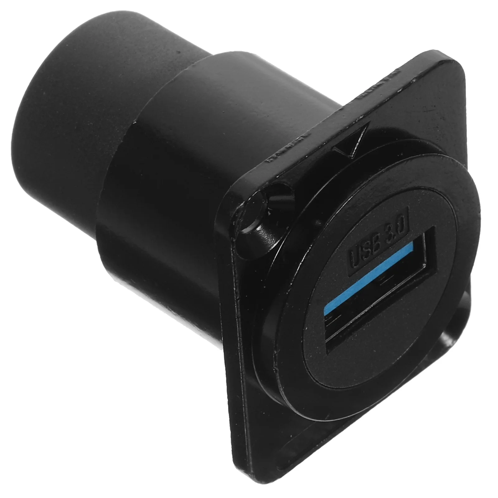 Fixed Panel Socket Pass Through Connector USB for Data Transfer Extension Adapter Double Mouth Metal Accessory