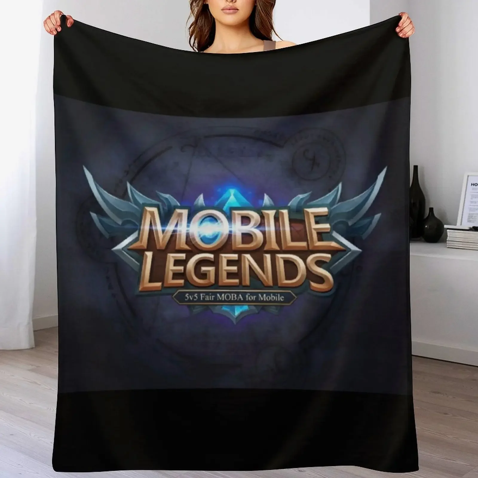 Mobile Legends New Update Logo Throw Blanket Decorative Throw Flannels Blankets