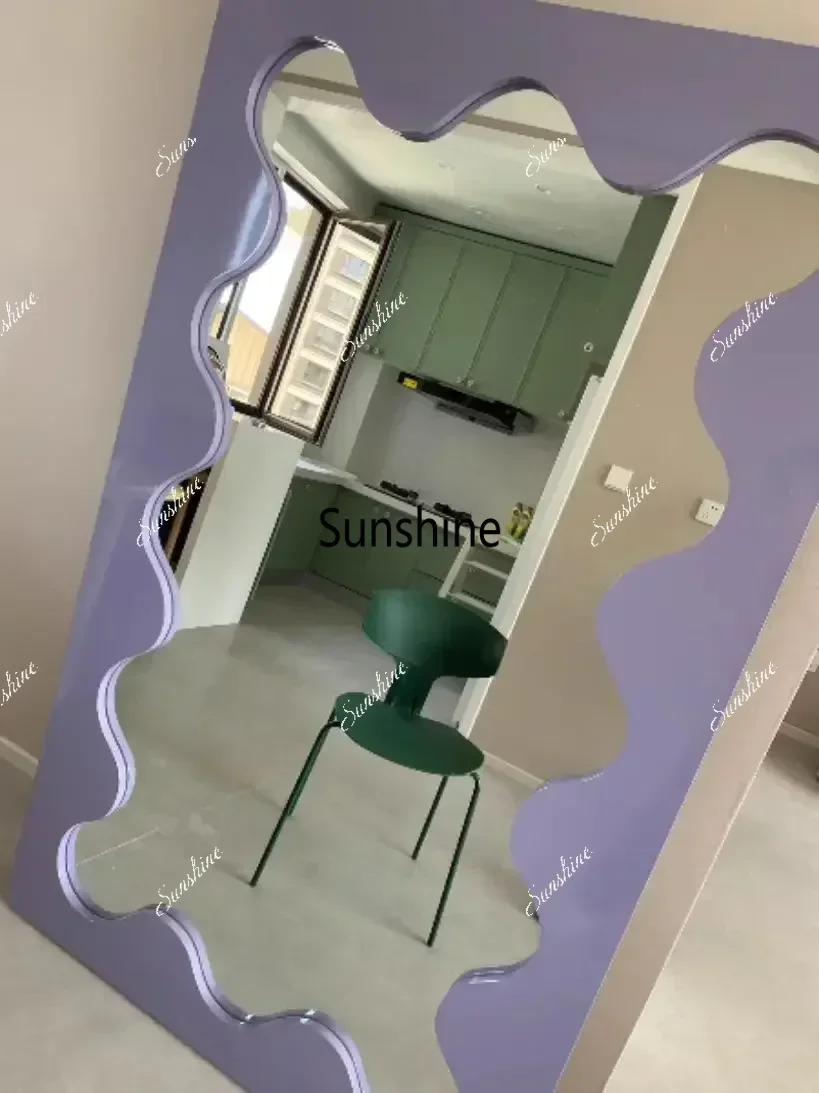 Full body makeup mirrors Room decoration full body photo floor mirror against the wall girls bedroom girls full-length mirrorTJ
