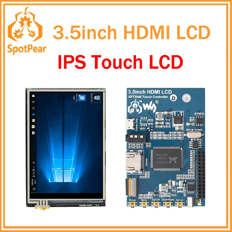 

Waveshare 3.5inch HDMI LCD Touch Screen Display IPS 480 x 320 Resolution for Raspberry Pi
