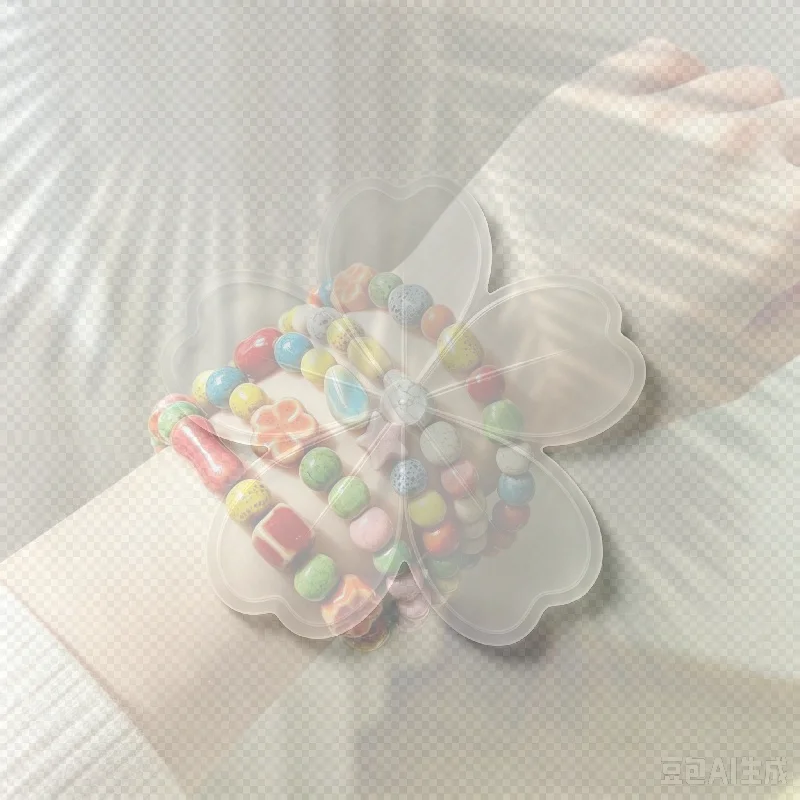 Handmade Colorful Ceramic Beaded Bracelet Boho Beach Jewelry Elastic Wristband For Women