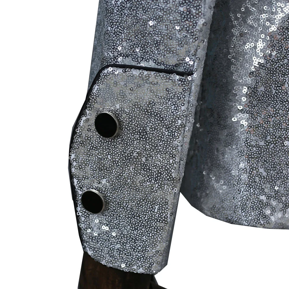 الرجال السترة سليم صالح الترتر طوق حافة الدعاوى رجل معطف DJ المغني ملهى ليلي ازياء رئيس معطف بار التمثيل ثوب الرجال السترة