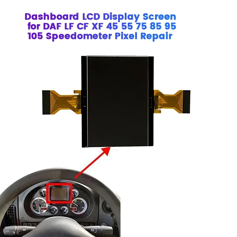 

Car Dashboard LCD Display 5010595267 For DAF LF CF XF 45 55 75 85 95 105 Speedometer Pixel Repair Instrument LCD Screen