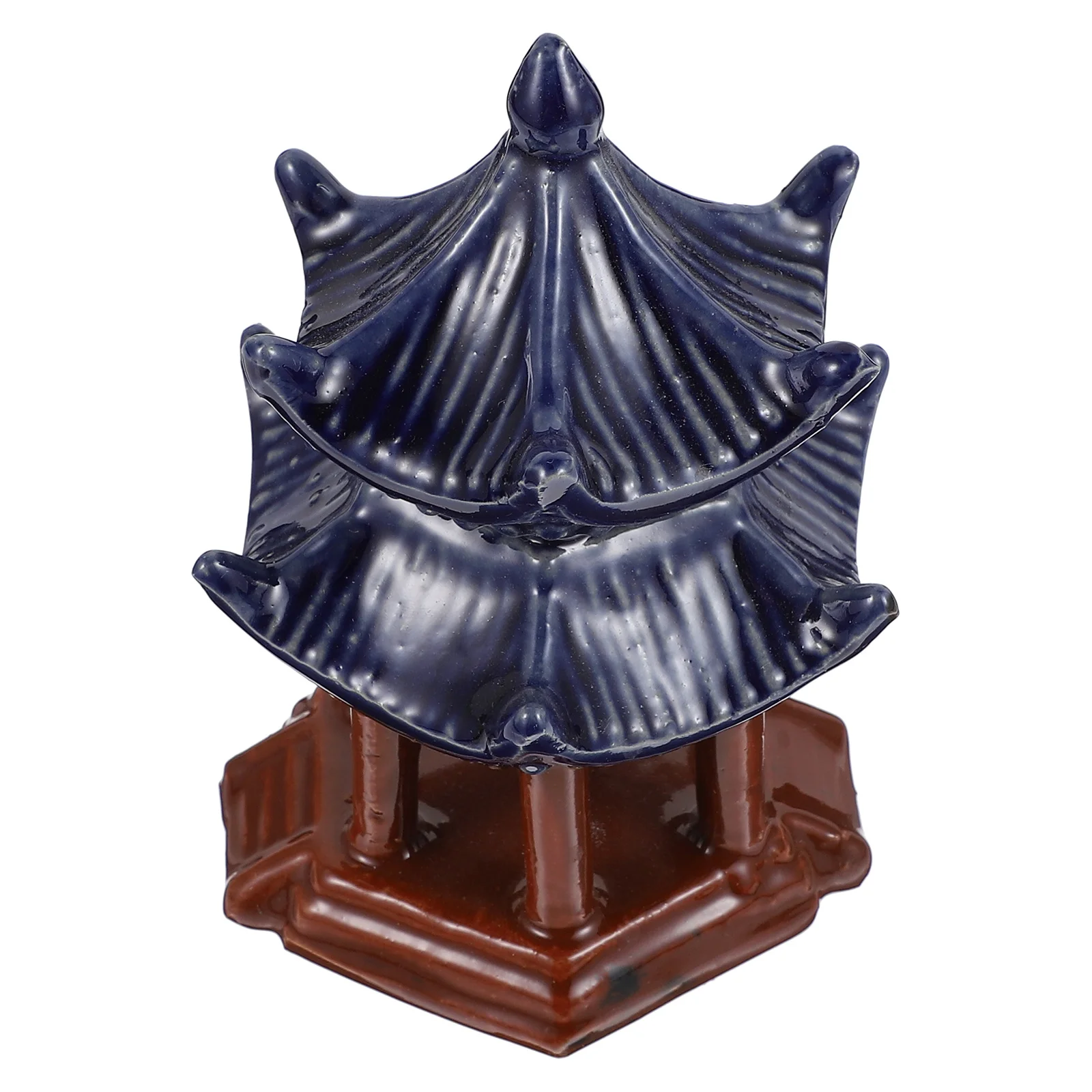 

1Pcs Ceramic Pavilion Statue Bright Waterproof Landscaping Ornament for Fish Tank Aquarium Decoration Natural Scene Layout