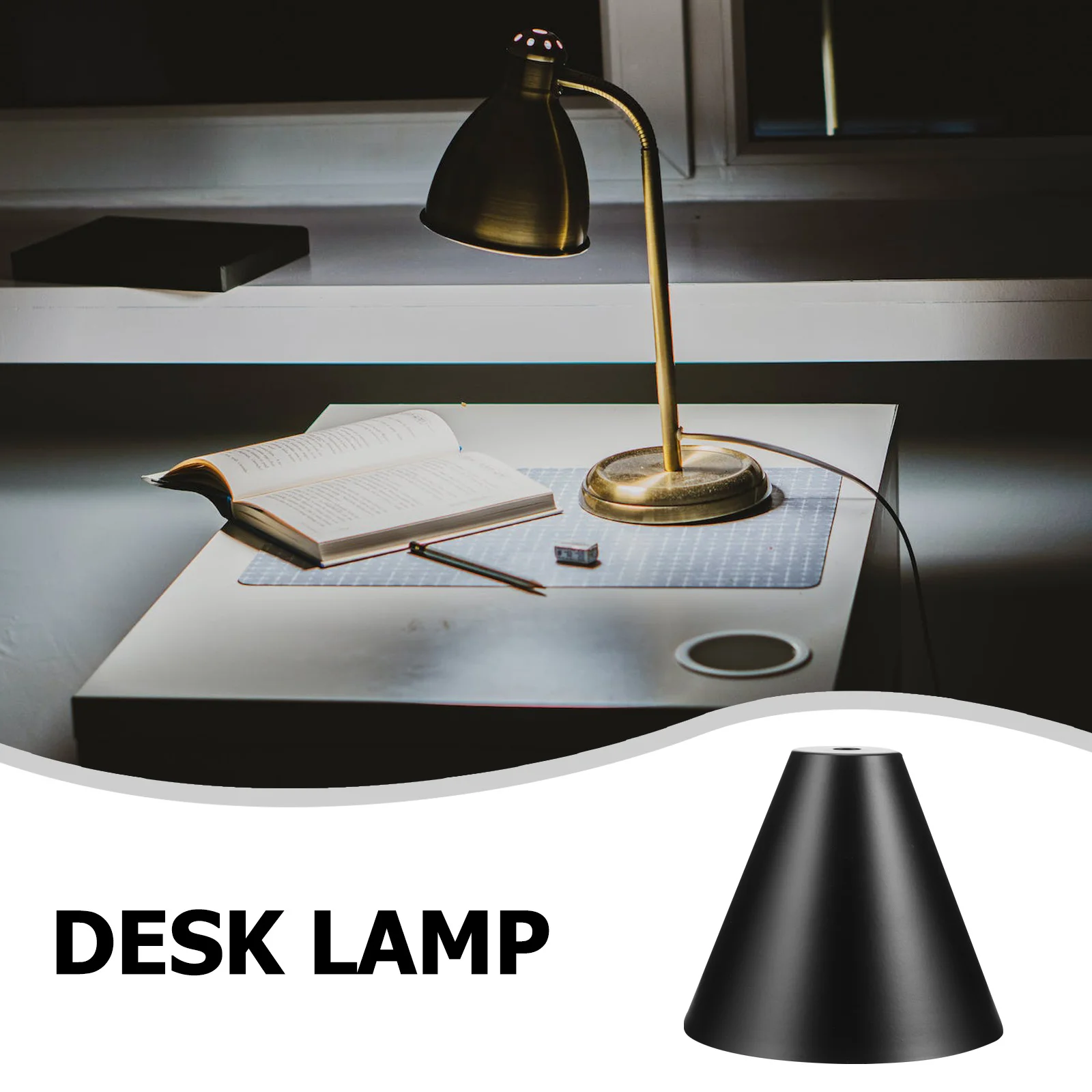 

Modern Metal Lamp Shade for Table Desk Lamps Bedroom Hotel Farmhouse Lightweight Easy Install Long Lasting Lamp Shade