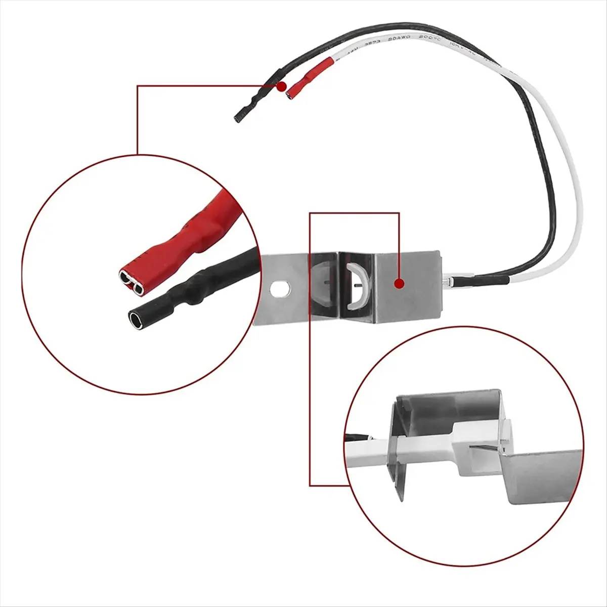 A56K Gas Grill Piezo Igniter Assembly Piezo Spark Igniter Ignition for 80462 Q100 Q200 Piezoelectric Pulse Ignition