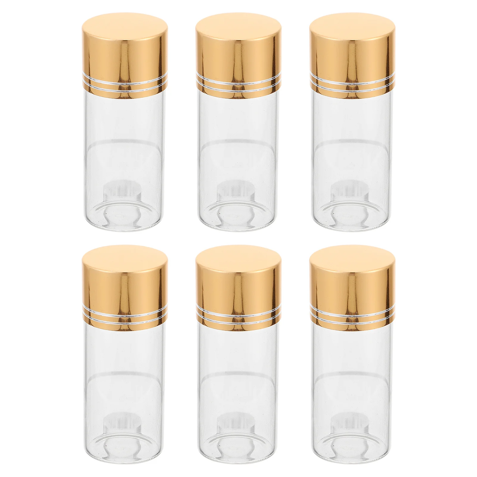 

12Pcs Clear Candy Bottles Glass Refillable Empty Bottles Leak Proof Transparent Containers Transparent Container