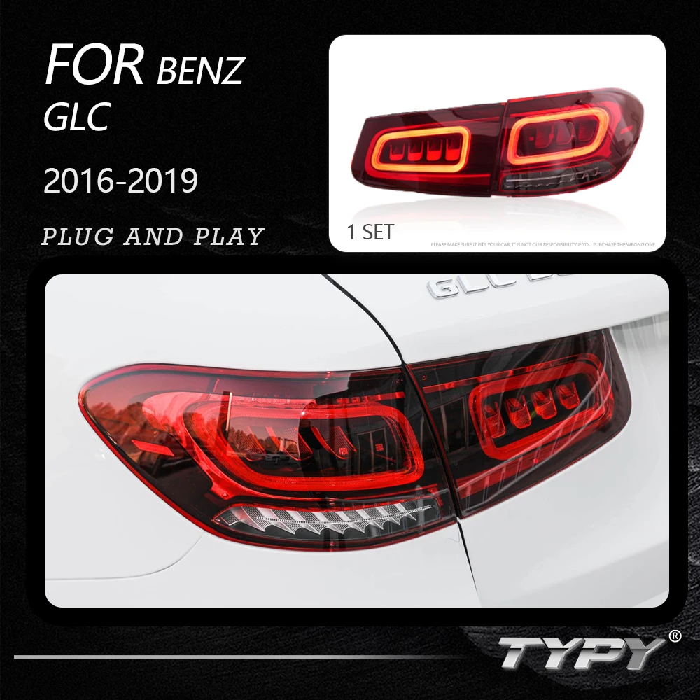 

TYPY LED Rear Lamp for Mercedes-Benz GLC Taillights X253 Tail Light LED Rear Lights Assembly Brake Turn Signal