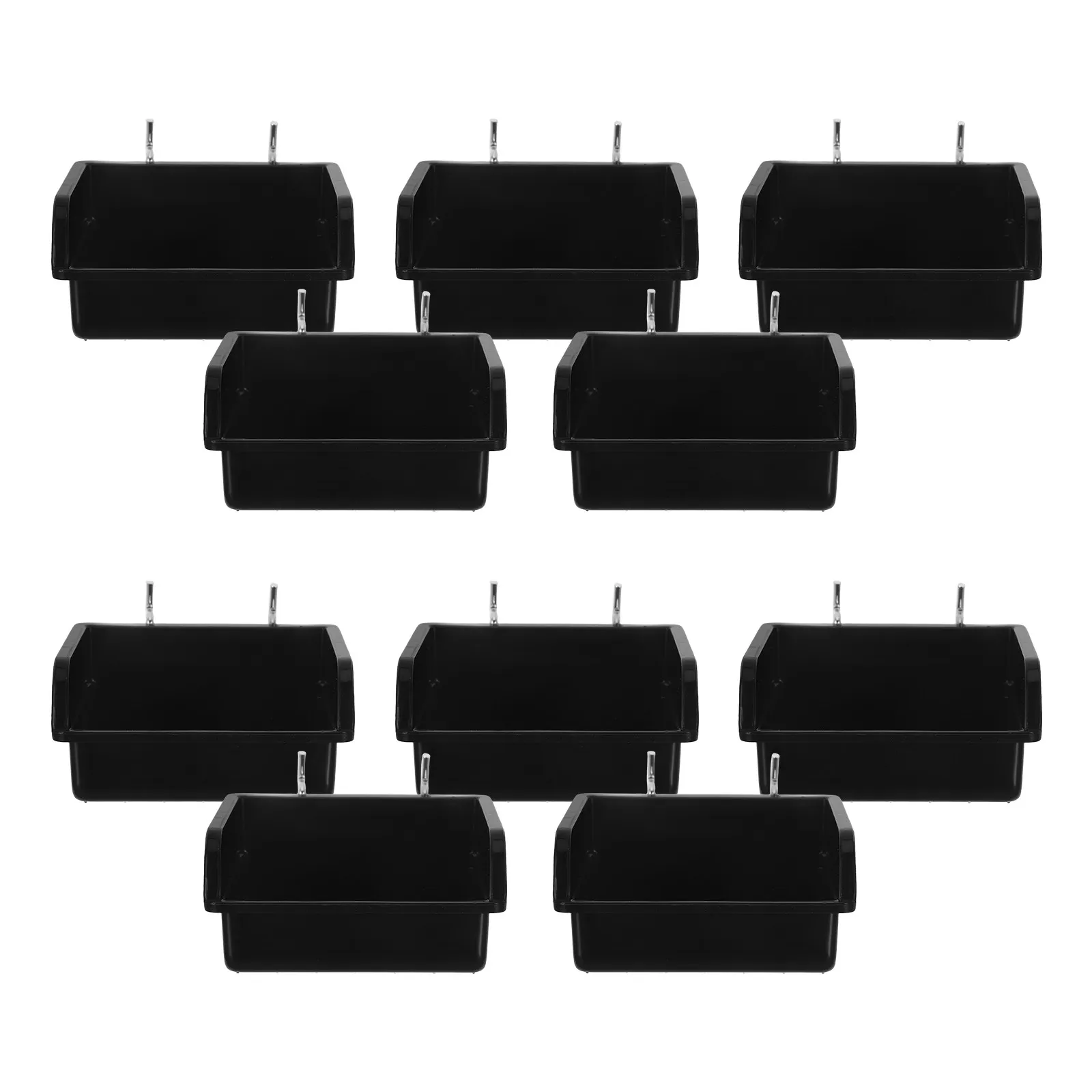 

Набор из 10 органайзеров для деталей: утолщенные пластиковые полки-перфорированные панели для хранения, сверхпрочные, без сверления, для верстака