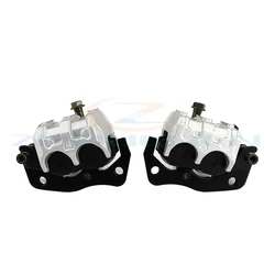 Aluminium Motorcycle ATV Dirt Bike Scooter Left Right Brake Caliper Pads Assembly For Yamaha Rhino 660 450 YXR660 2004-2009