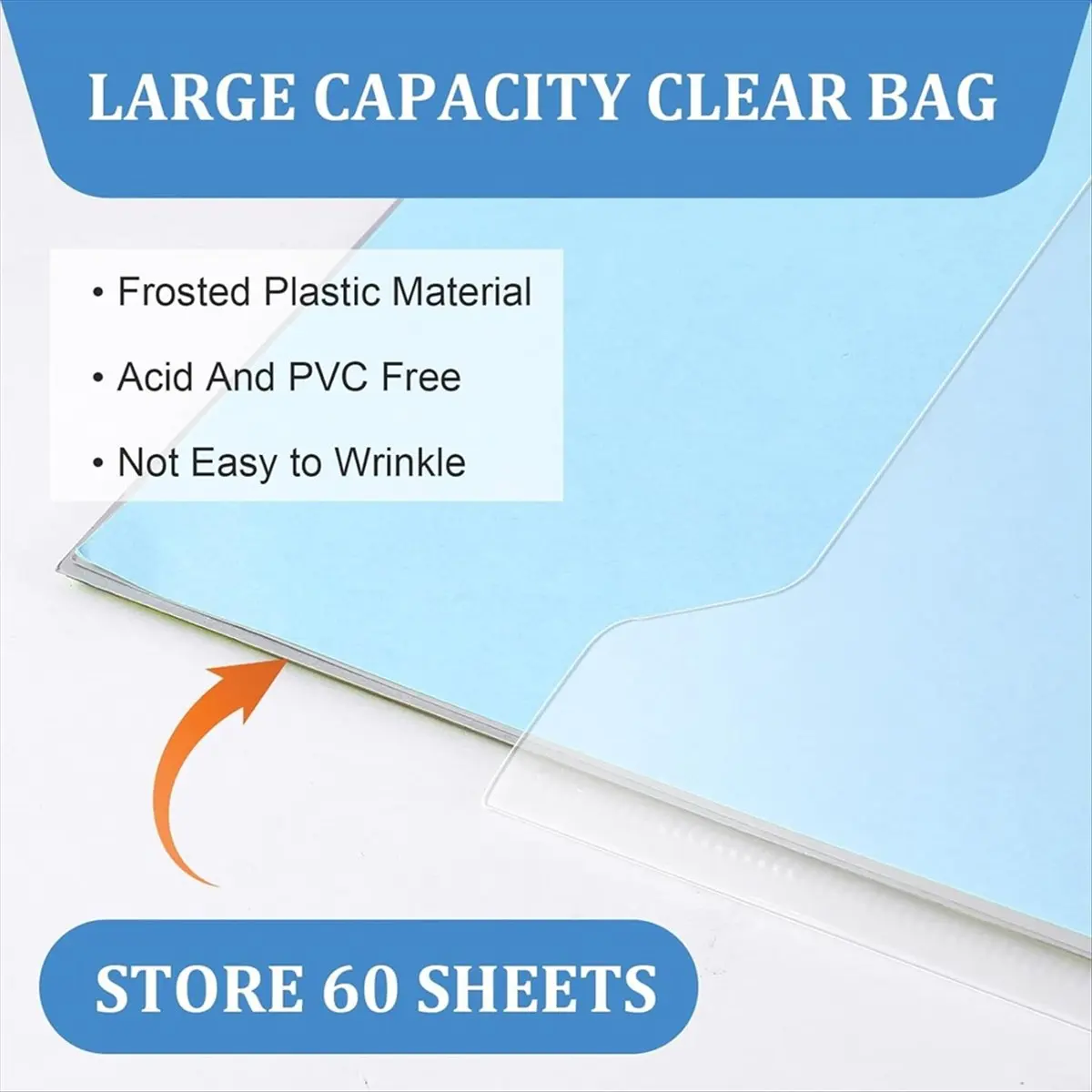 Latest ABBQ-36PCS Scrapbook Paper Storage Organizer Clear Scrapbook Paper Organizer with 100PCS Sticky Index Tabs Holds, Cardsto