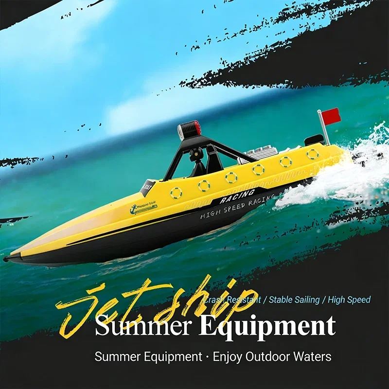 WLtoys WL917 High Speed RC Boat 2.4Ghz 16KM/H 370 Brushed Motor Racing Boat With Night LED Easy To Use Toy For Kids And Adults