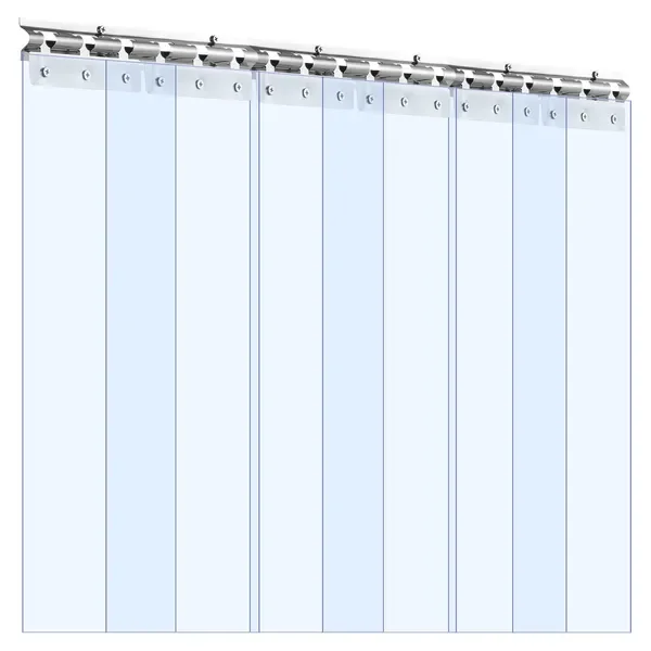 

Прозрачная занавеска из ПВХ, высота 84 дюйма x 36 дюймов, ширина x 0,08 дюйма, 6 шт. Полоски для штор с морозильной камерой, гладкие