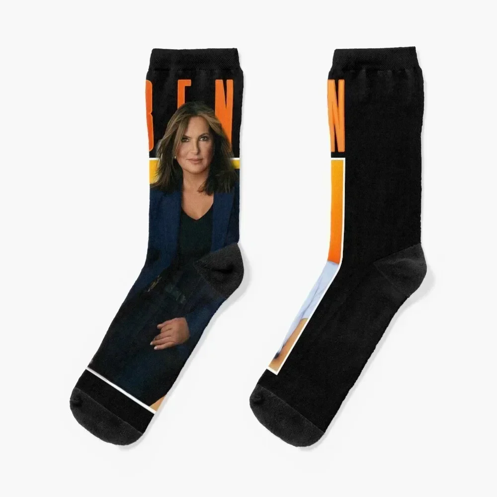 Retro Olivia Benson Mariska Hargitay Lawandorder Svu Idol Regalos Fot You Calcetines Venta al por mayor esencial retro Calcetines de mujer Hombres
