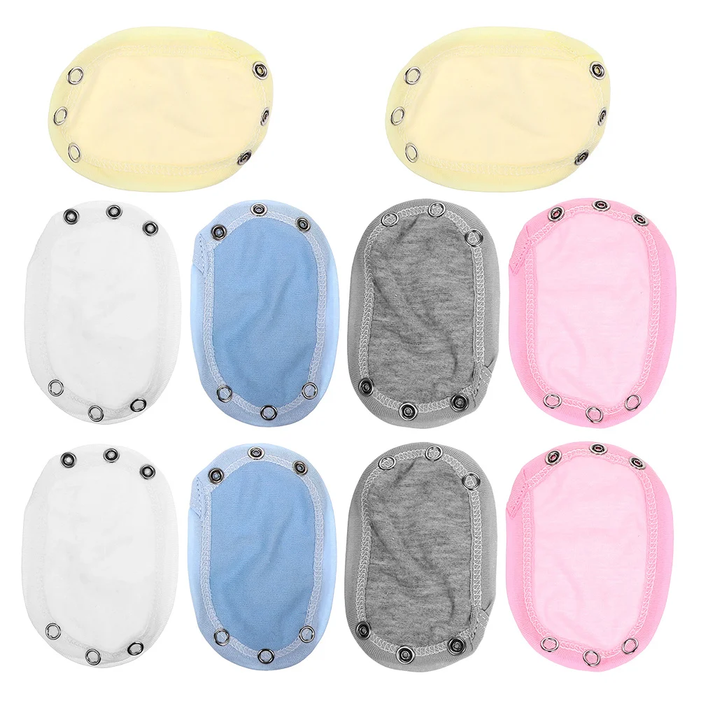

10Pcs Baby Bodysuit Extenders Snaps Cotton Soft Comfortable Jumpsuits Extender Toddler Boys Girls Bodysuit Extender