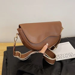 Small Leather Saddle Armpit Bags for Women 2024 Summer Chain Shoulder Crossbody Bag Ladies Vintage Underarm Handbags bolsa