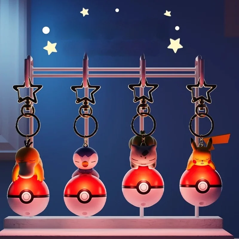 Breloczek Pokémon Meng Meng Guang Qi Elf Ball, zawieszka do torby szkolnej, uroczy żabie nasiona Bojia