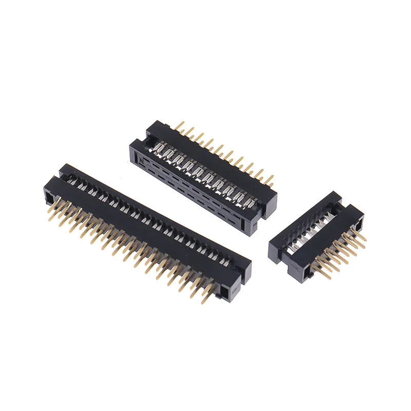 2.0MM spacing FD Crimping head solder plate gray wire plug connector 10P/14P/20P/26P/30P/34P/40P/50P wiring terminal