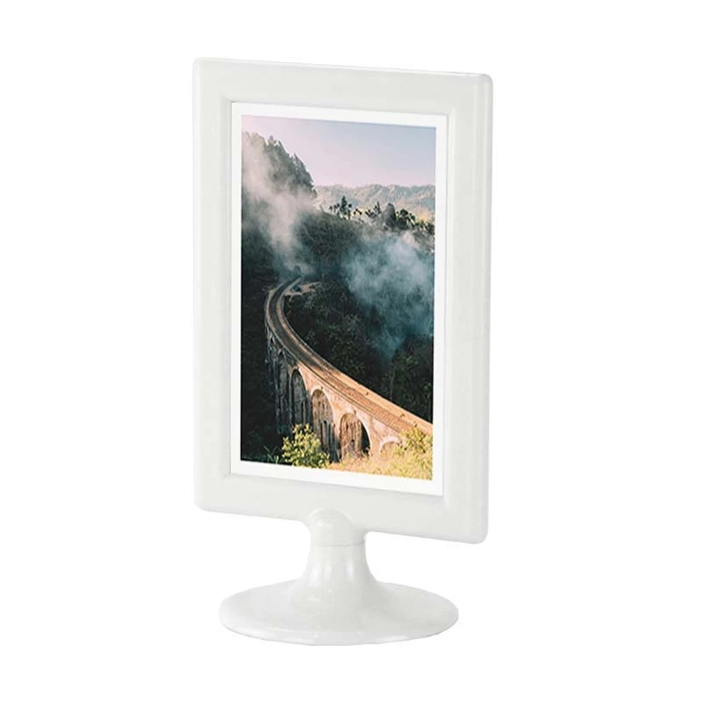 20 Pcs A6 Desk Sign Menu Frame Plastic Photo Frame Stand Table Picture Display Rack Price Tag Card Menu Label Holder Stand