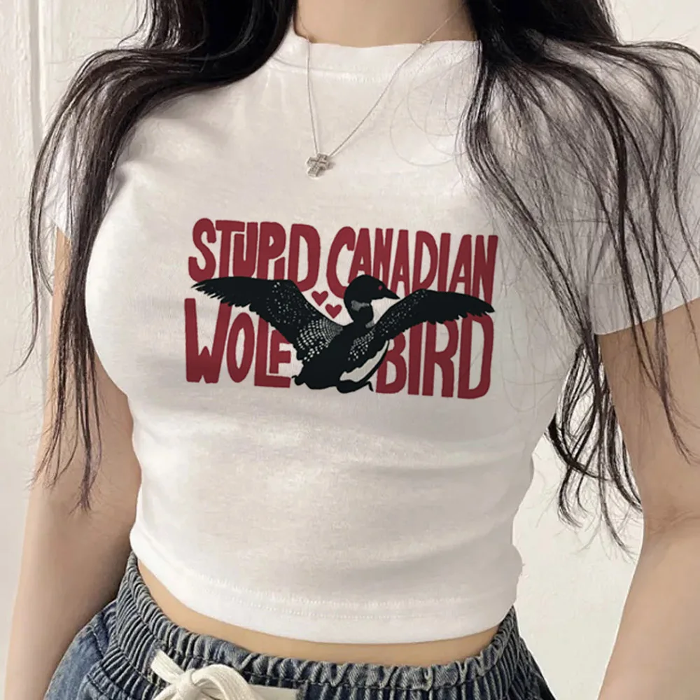 Heated Rivalry crop top female kawaii cheap y2k clearance sales dollette t-shirt kawaii harajuku streetwear gyaru grunge