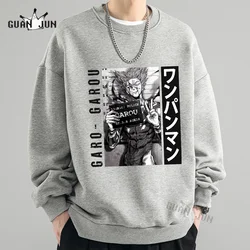 Garou One Punch Anime Hoodie Men Autumn Tracksuit Male Streetwear Clothes Fashion Mens Pullover Warm Sweatshirt Outerwear