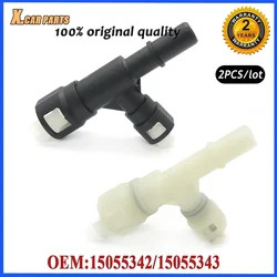 2pcs/lot Car 15055342 15055343 HVAC Heater Hose Connector For Chevrolet GMC Cadillac Suburban Escalade Tahoe Yukon 2002-2014