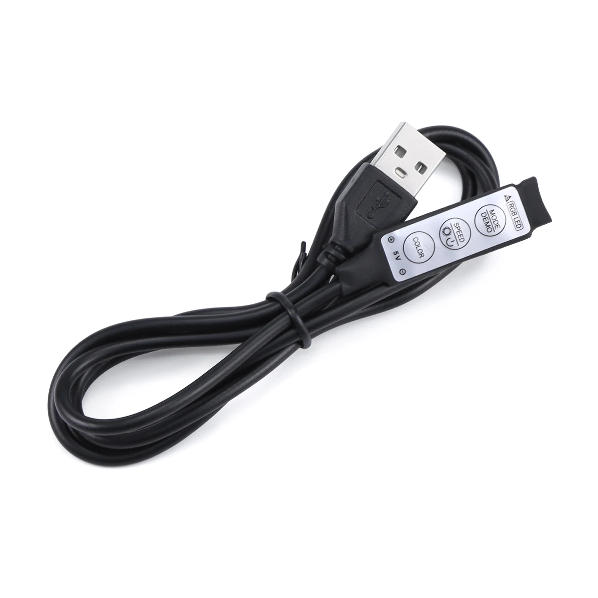 RGB Controller DC 5V USB Ports Connector Cable 4pin Line 3 Keys Dimmer for SMD 2835/5050/5630 LED Strip Lights Brightness Adjust