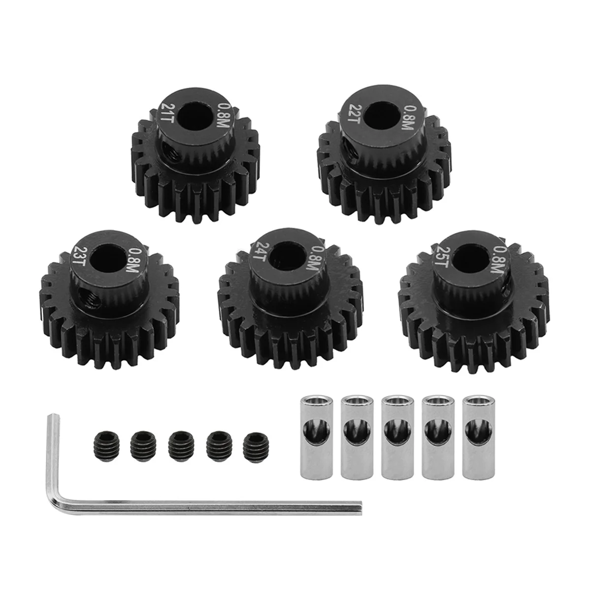 

AM-0.8M Motor Gear Set for 1/10 RC Rigs Crawler Axial Capra F9 SCX10 III AR45P Axle Upgrade Parts 21T+22T+23T+24T+25T