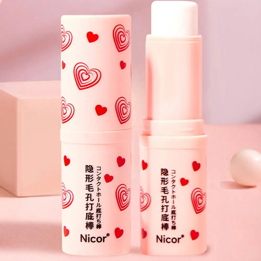 Invisible Pore Primer Stick Waterproof Face Primer Lines Isolation Makeup Base Oil-control Concealer Primer Pore Eraser Cosmetic