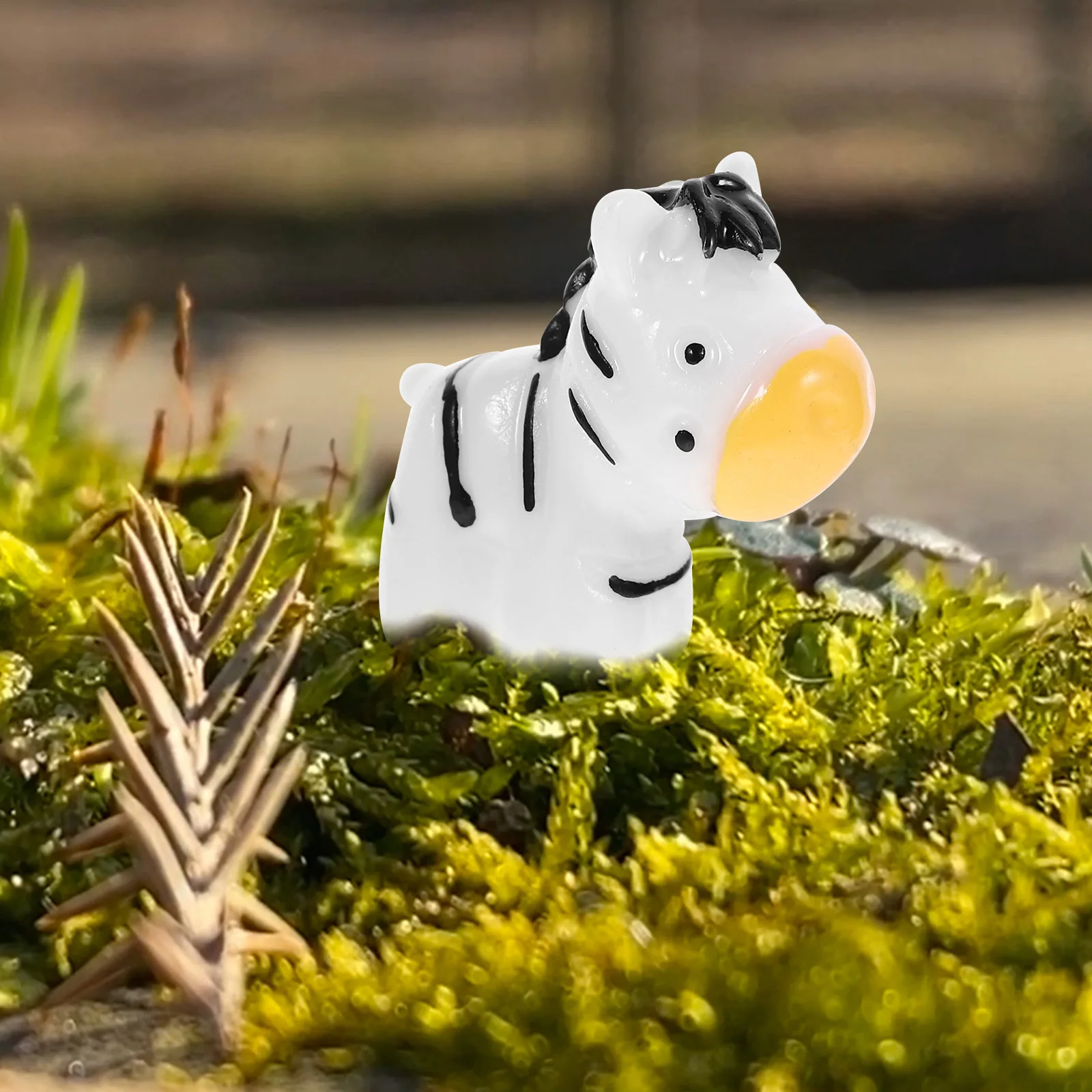 10 pezzi mini decorazioni per ornamenti zebrati tavolo chic desktop moda cartone animato succulente adorabile materiale fai da te