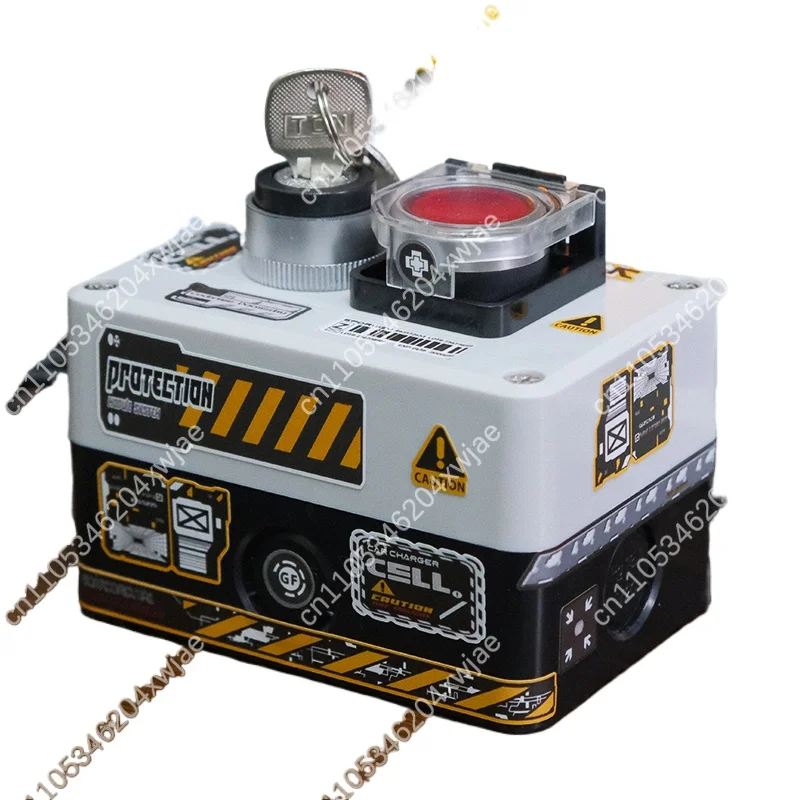 مفتاح طاقة خارجي للكمبيوتر الشخصي مزود بزر مزدوج مع مصباح LED، وتحكم في إعادة ضبط بدء تشغيل علبة الكمبيوتر لسطح المكتب للألعاب #1