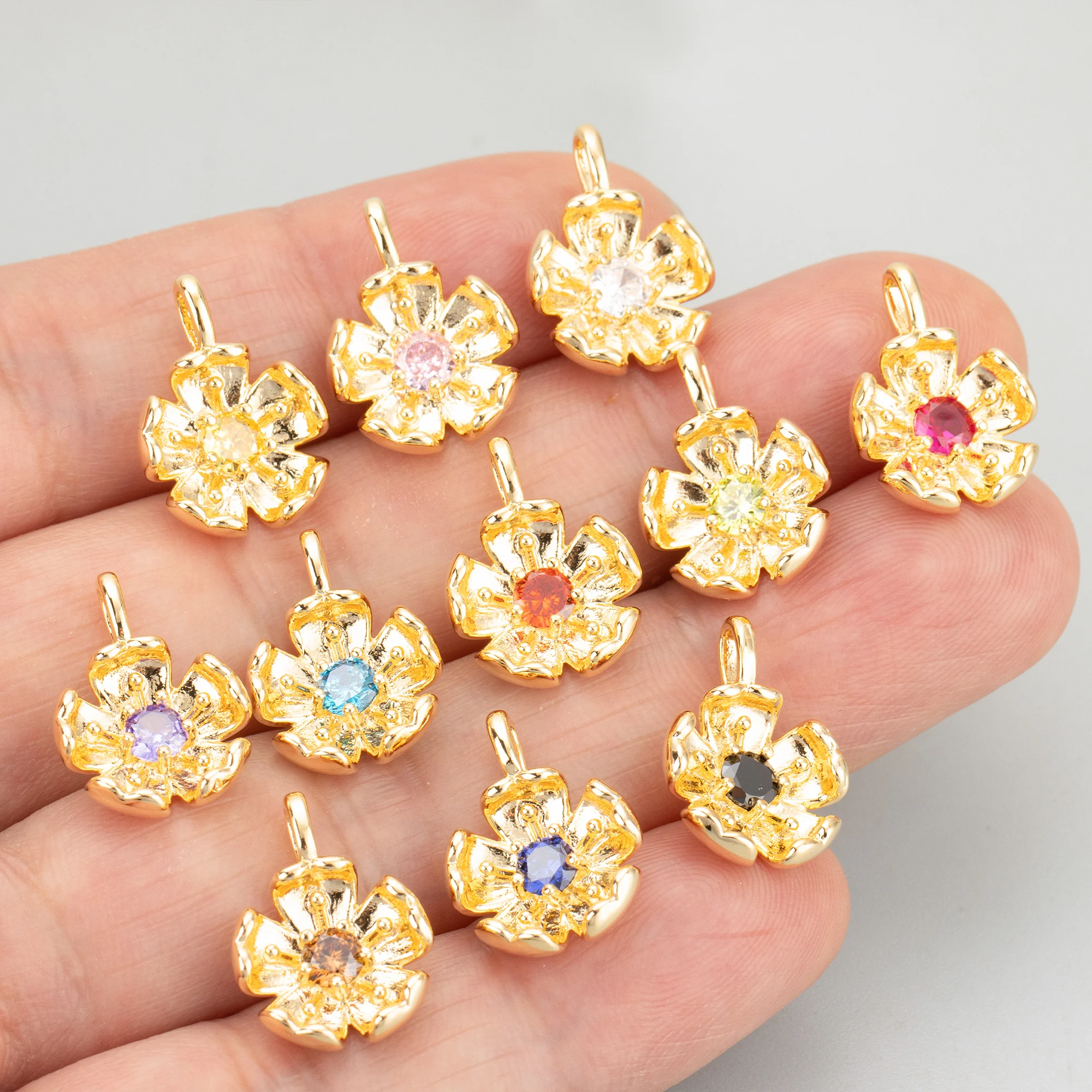 GUFEATHER,6 pz/lotto,MG88,accessori di gioielli,placcato in oro 18k rodiato,rame,ciondoli,zirconi,fatto a mano,creazione di gioielli,ciondoli fai da te