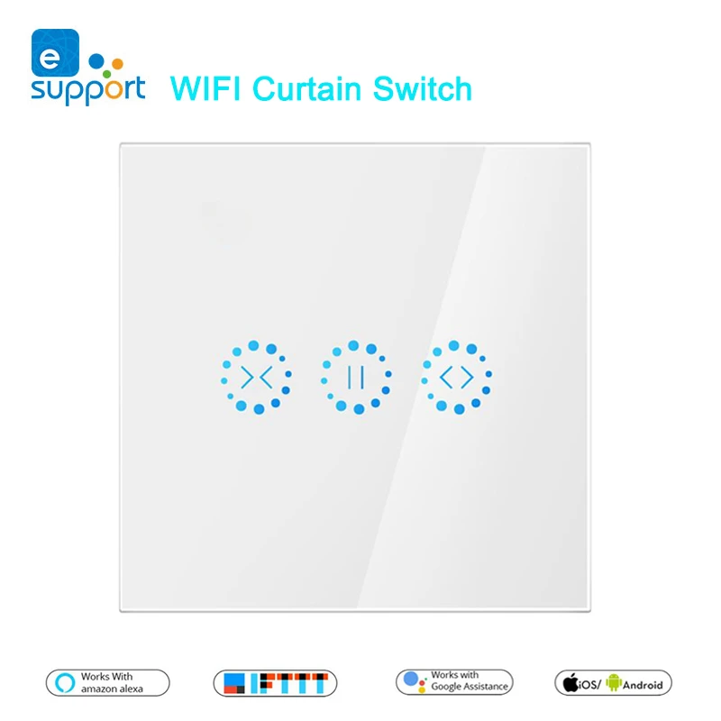 WiFi EU US Smart Curtain Switch for Blinds Roller Shutter Electric Motorized Motor,Percentage Open,for eWeLink Alexa