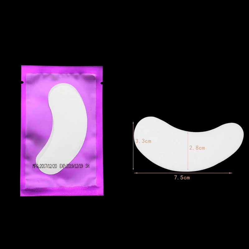 50 زوجًا من رقعات العين هيدروجيل لبناء وصلات الرموش تحت وسادات العين وملصقات الرموش المطعمة وأدوات التجميل