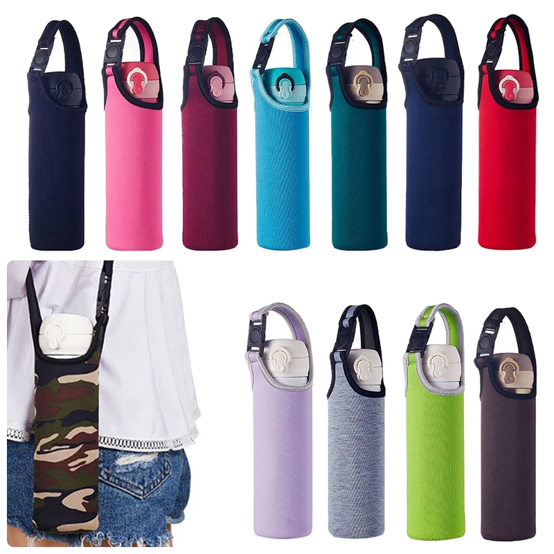 500ml Portable Heat Insulated Cup Sleeve Case Protector Travel Water Bottle Covers Storage Bag Thermos Cover