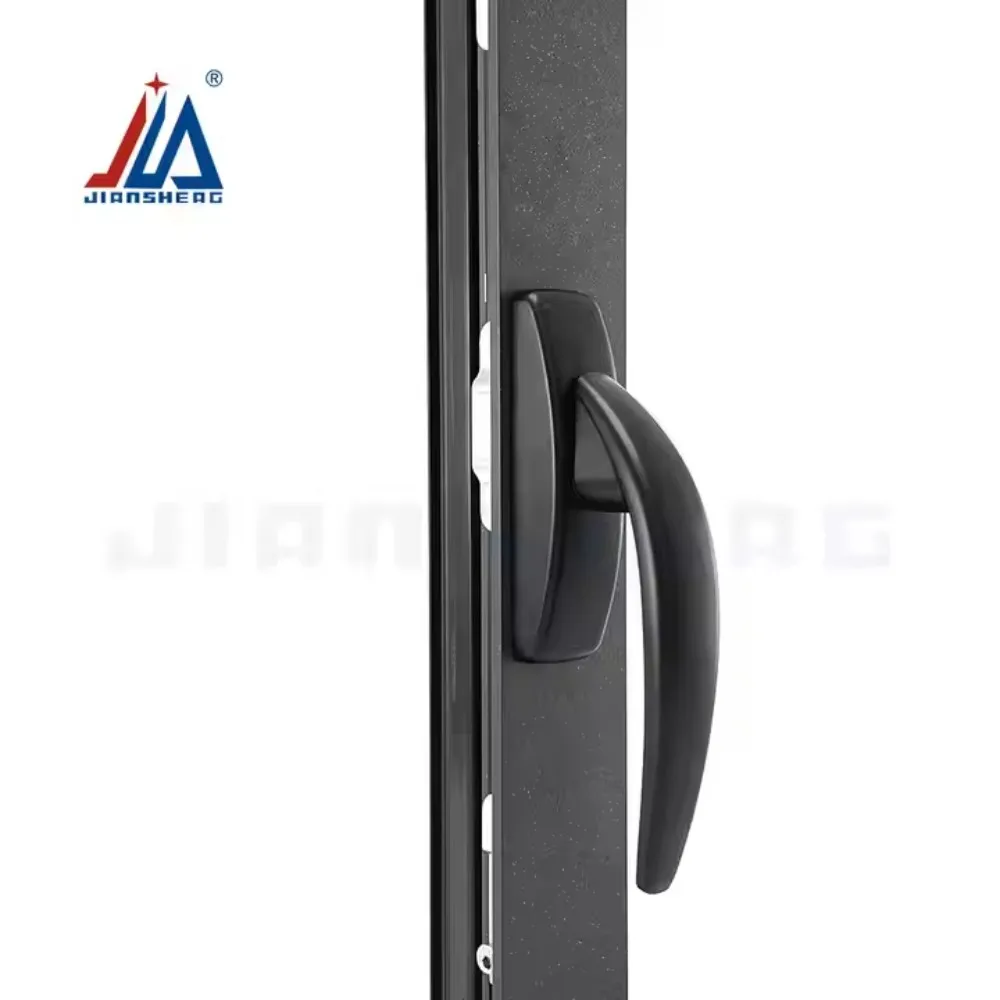 Maniglia in acciaio quadrata con serratura semplice per camera da letto Maniglia da cucina per porte e finestre in plastica europea per interni universali per uso domestico