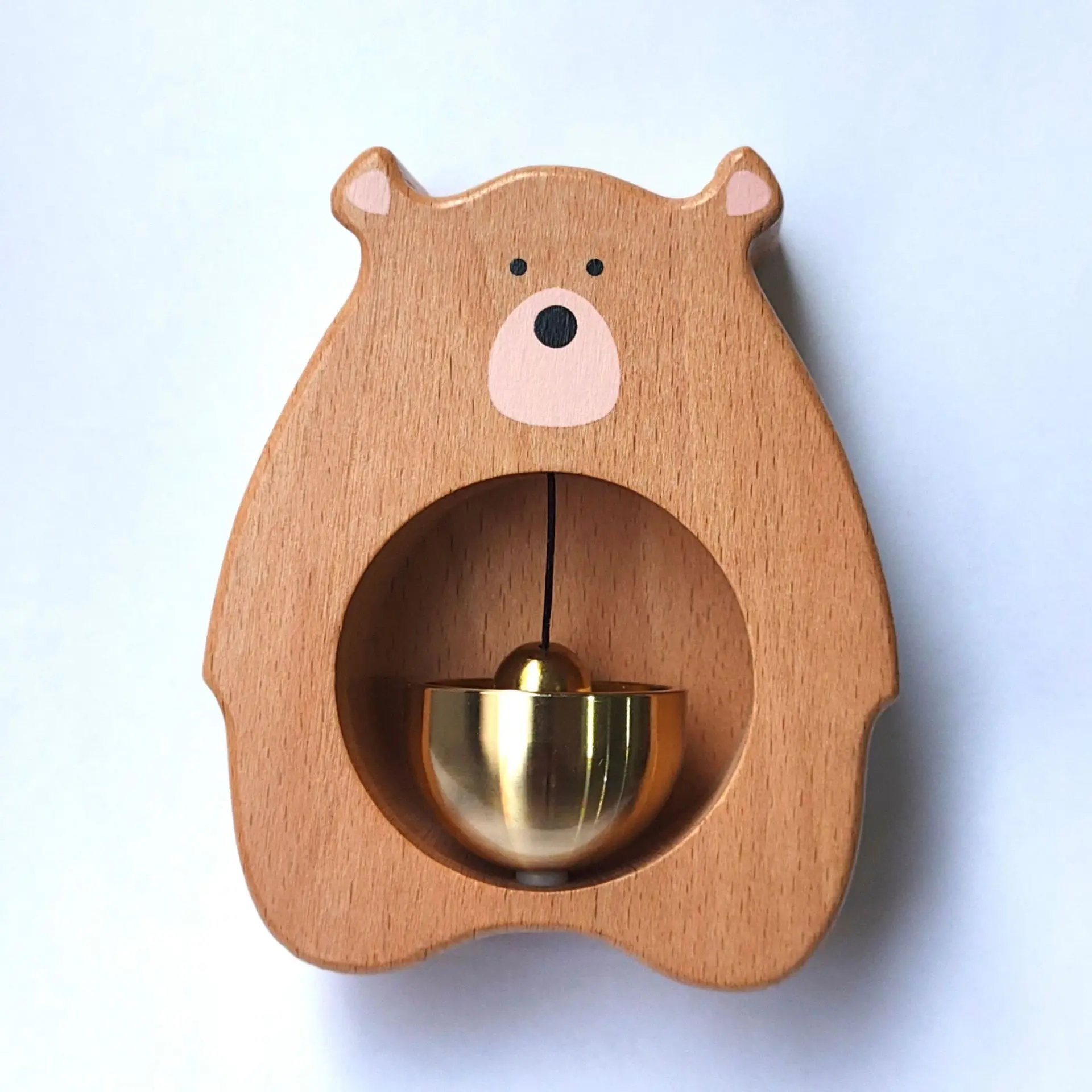 

Magnetic Solid Wood Wind Little Bear Wooden Door Bell Decoration Ornaments Housewarming Gift Home Decoration Accessories