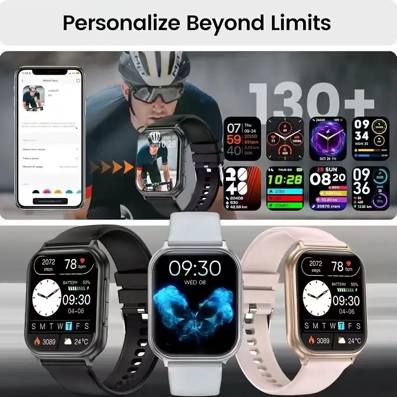 2026 Smartwatch Bluetooth Call IP68 Waterproof, Outdoor Sports Tracker, Unisex, Best Gift