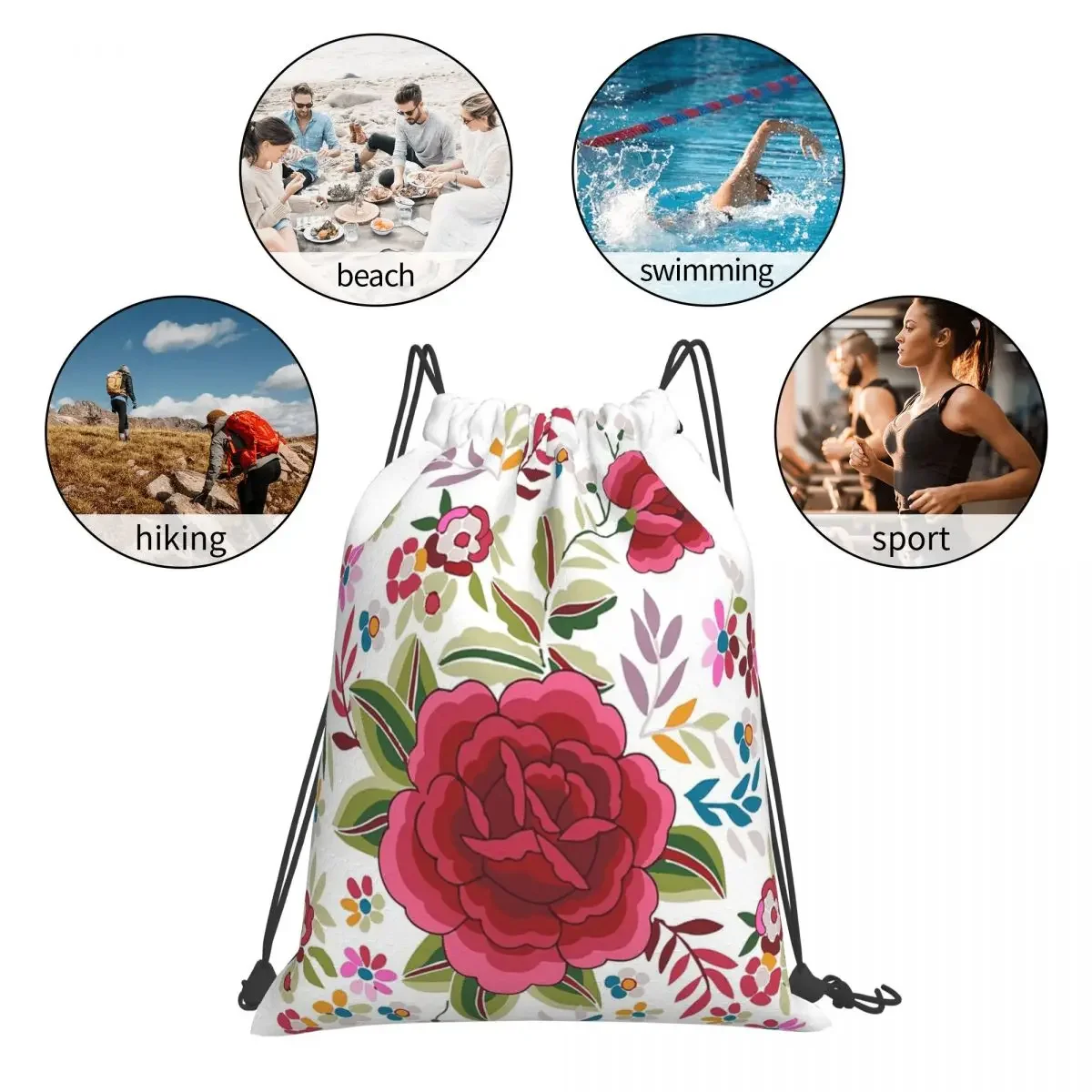 Mantn De Manila กระเป๋าเป้สะพายหลังกระเป๋าสตางค์แบบพกพา Drawstring Bundle กระเป๋ากีฬากระเป๋ากระเป๋าหนังสือสําหรับชายหญิงนักเรียน