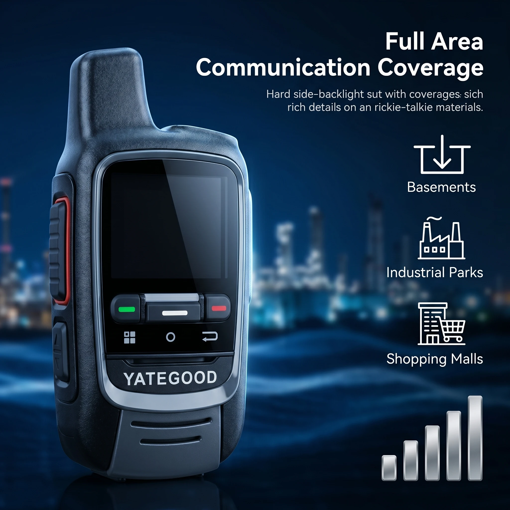 YATEGOOD G300 5000KM Walkie Talkie Jarak Jauh GXINPOC Global PTT 4G POC Radio 100km