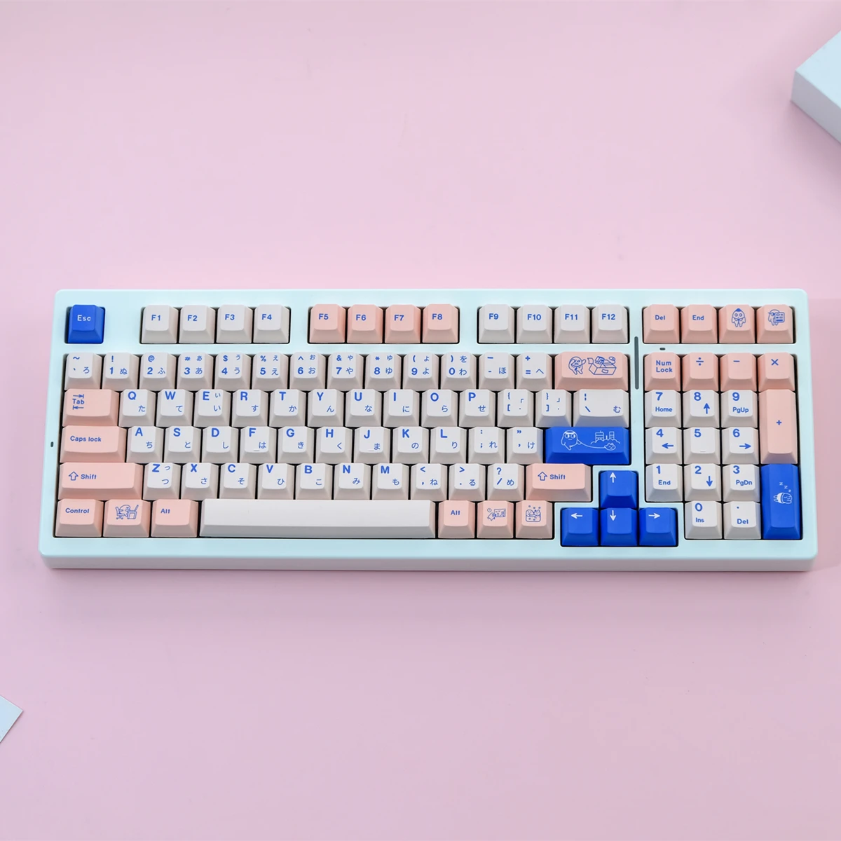 PBT Keycaps 129 Keys GMK POCO Keycap Cartoon Keycaps Dye Sublimation Cherry Profile Keycap For Mechanical Keyboard MX switch