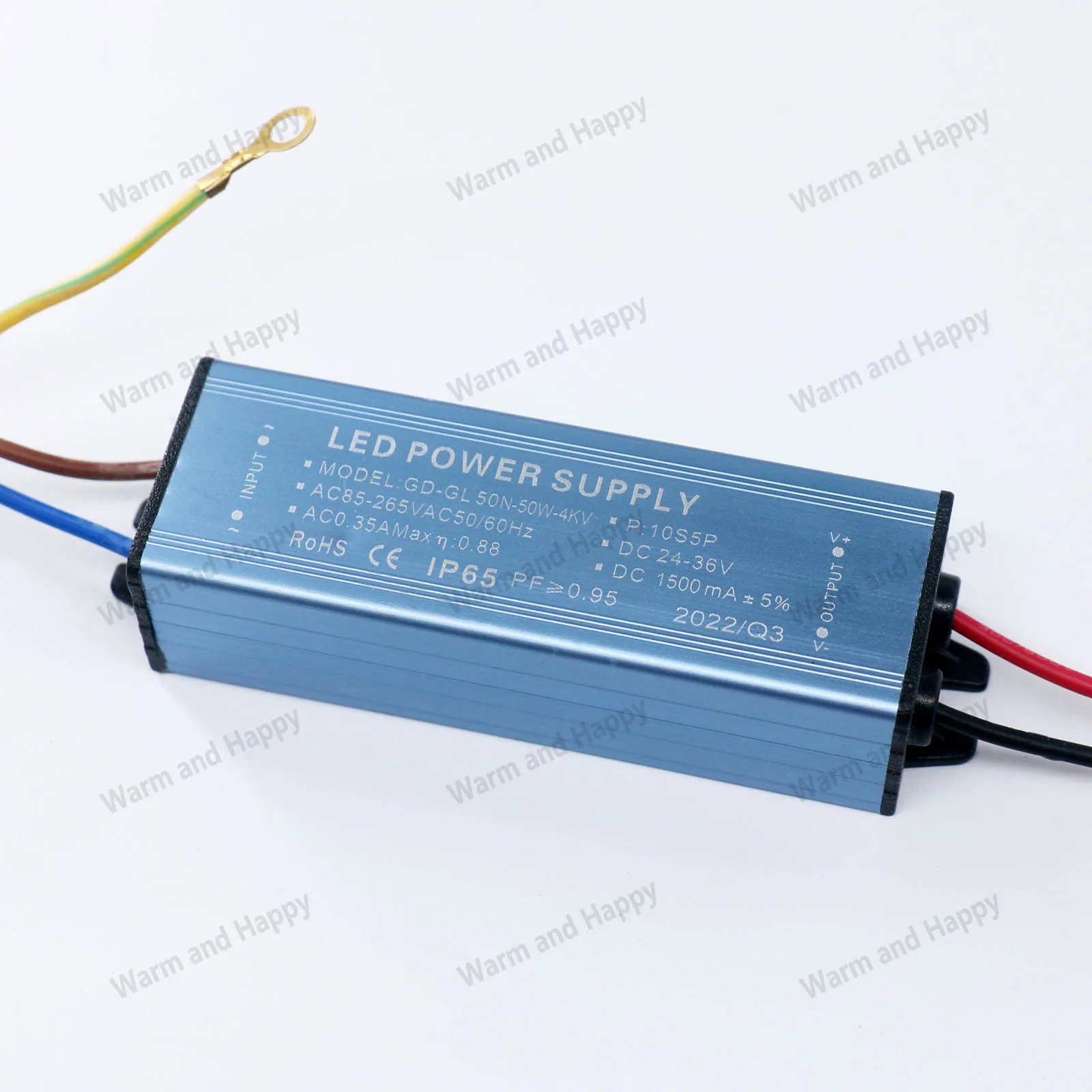 LED Waterproof Isolation Driver 50W AC85-265V Power Supply Constant Current Voltage DC24-34V LED Lighting Transformer DIY